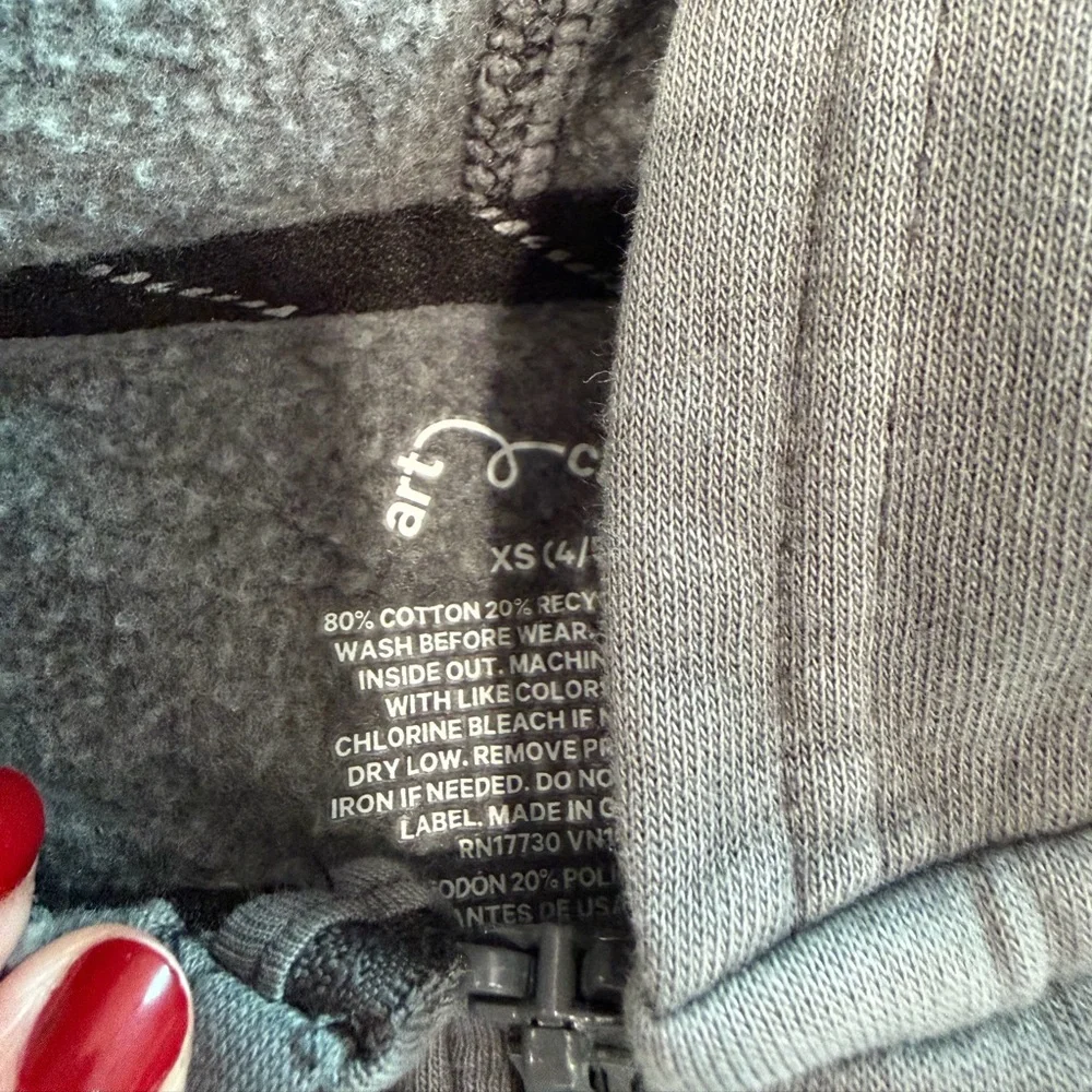 Target Kids Camouflage and Gray Zip-Up Hoodies